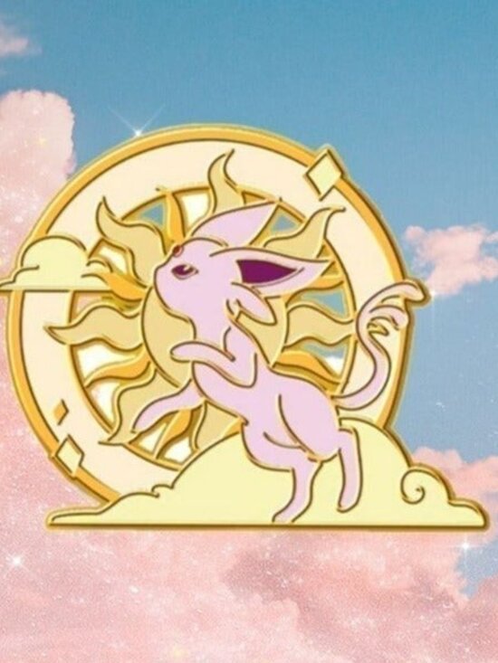 Jewelry - Espeon Dawnlight: Psychic Pokemon Elemental Enamel Pin
